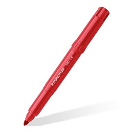 STAEDTLER Noris 340 Jumbo Fibre Tip Pen, Especially for Small Children's Hands, Cardboard Case with 6 Jumbo Fibre Tip Pens in Assorted Colours, 340 C6