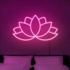 Lotus Flower Neon Sign for Yoga Studio Meditation Room Boho