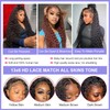 CLOZWIZME 30 Inch 13x6 Deep Wave Lace Front Wigs Human
