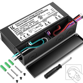 12V 100W Dimmable LED Driver, 5-in-1 Triac/ELV/MLV/0-10V/1-10V/PWM/V-R Dimming AC to DC Power Supply, IP67 Waterproof LED Transformer, UL Listed, Compatible with Lutron & Leviton Dimmer