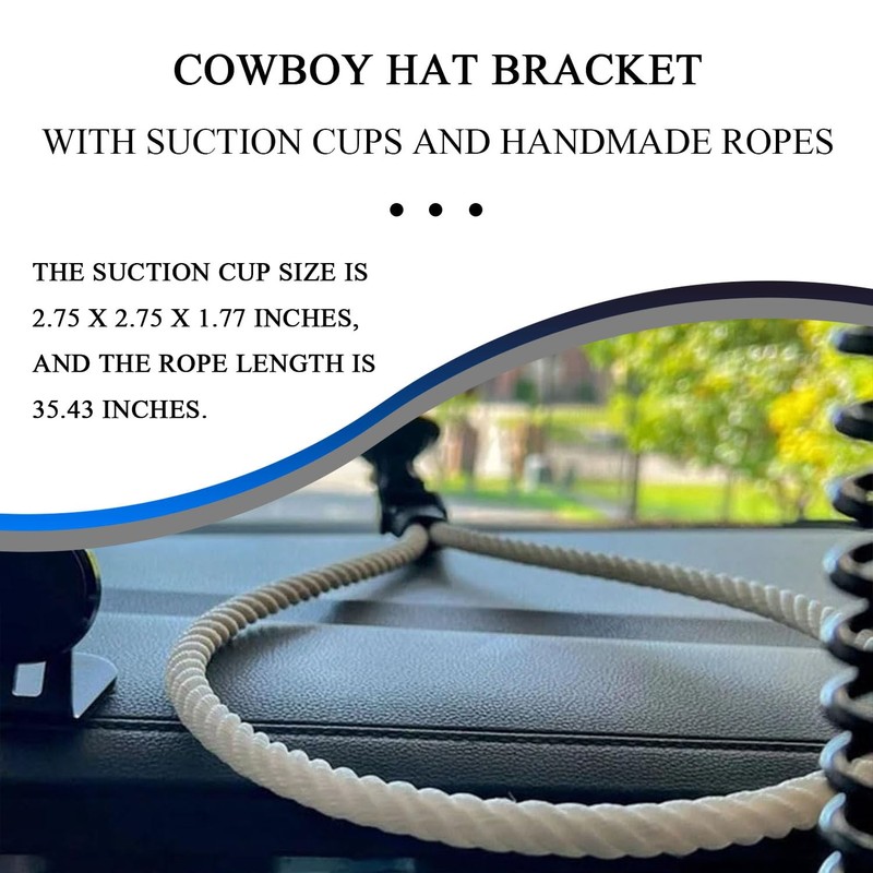 Hirificing Cowboy Hat Holder Mounts for Truck Car, Vehicle Hard