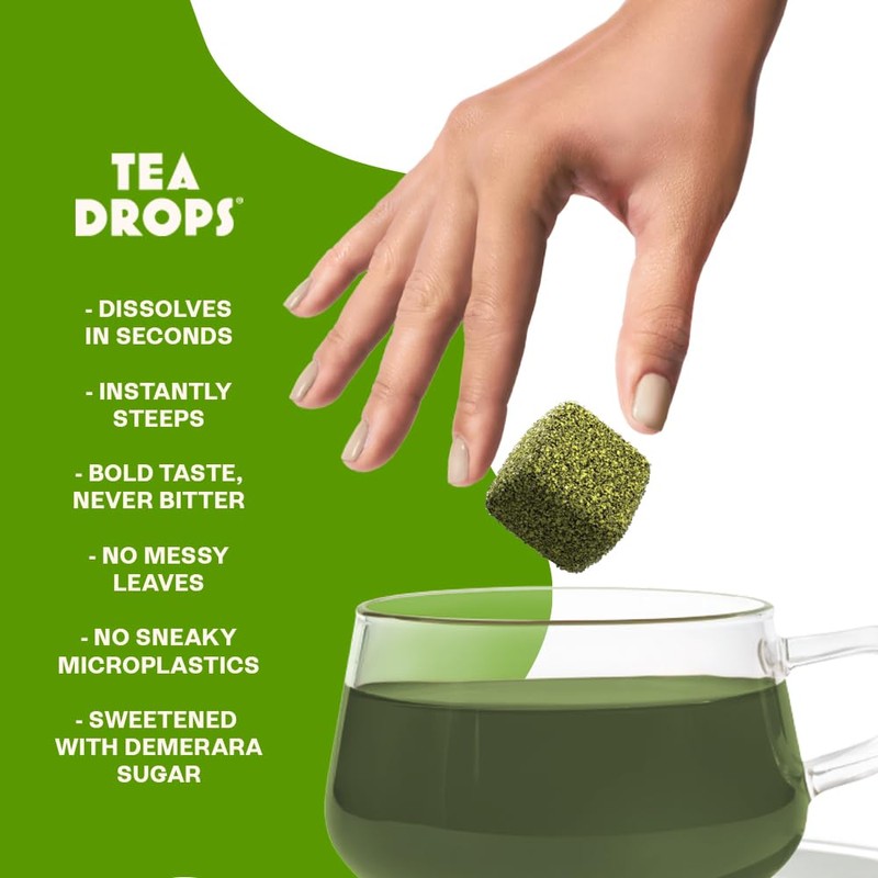 Tea Drops Lightly Sweetened Organic Tea Bulk Box | Matcha