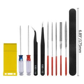 WMYCONGCONG 34 PCS Gundam Modeler Basic Tools Craft Set with a Plastic Case for Hobby Model Assemble Building Repairing and Fixing Blue