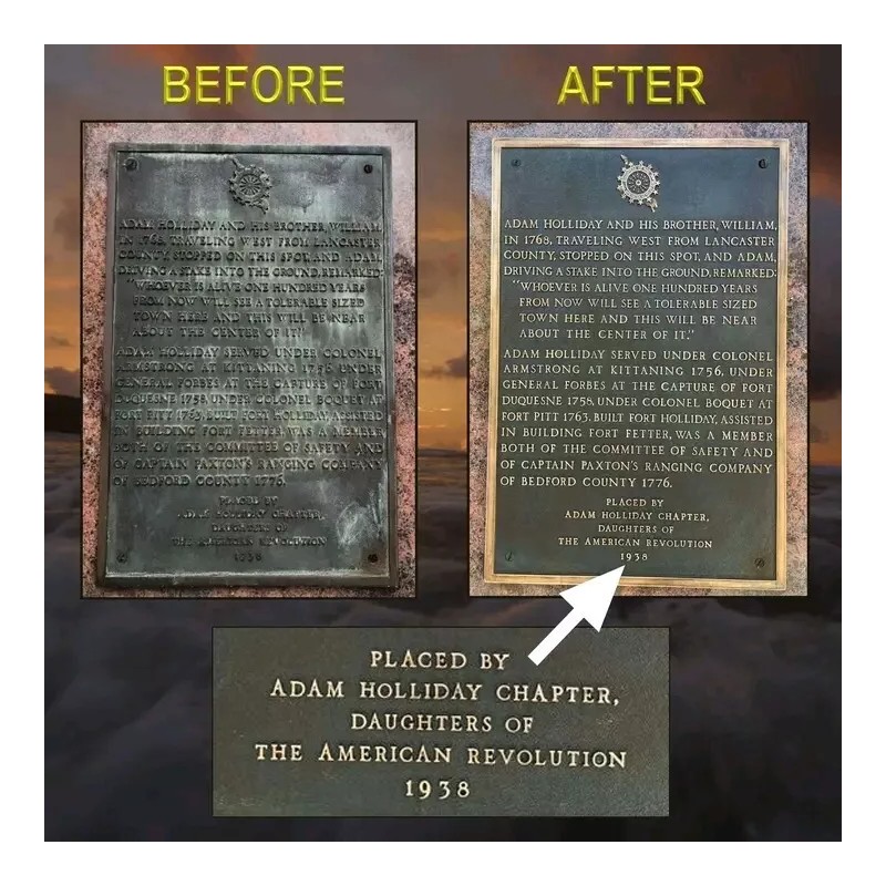 Refinish your Bronze Statues and grave markers protective Clear Bronze