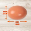 Pack of 5 Easter Eggs, Wooden Brown Fake Emergency Eggs
