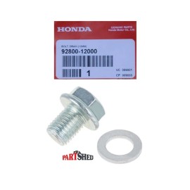 Honda OEM Honda Drain Plug & 12mm Washer Kit For Honda ATV's Rancher Foreman Rubicon