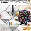 TODIYADDU Black Paw Print Stand Mixer Dust Cover with Handle