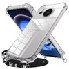 AYS-8-115 Case for AQUOS SENSE7, Clear, Shoulder Strap, Gradient Cover,