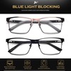 JM Progressive Multifocus Reading Glasses Men, Blue Light Blocking Readers