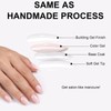 Light Pink Short Almond Press On Gel Nails 16 Sizes