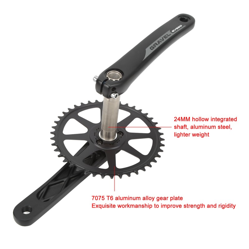 Road Bike Crankset Hollow Integrated Bike Crank Arm Set Off