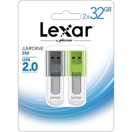 Lexar 2607204 32GB S50 JUMPDR USB 2.0 2-Pack