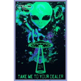 Take Me To Your Dealer - Flocked - Blacklight Poster - 23" x 35"