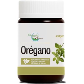 Aceite de orégano, 60 cápsulas de 200mg, adicionado con aceite de oliva, con arvacrol, suplemento sin OMG y sin gluten, formula antioxidante y antiinflamatoria, green house