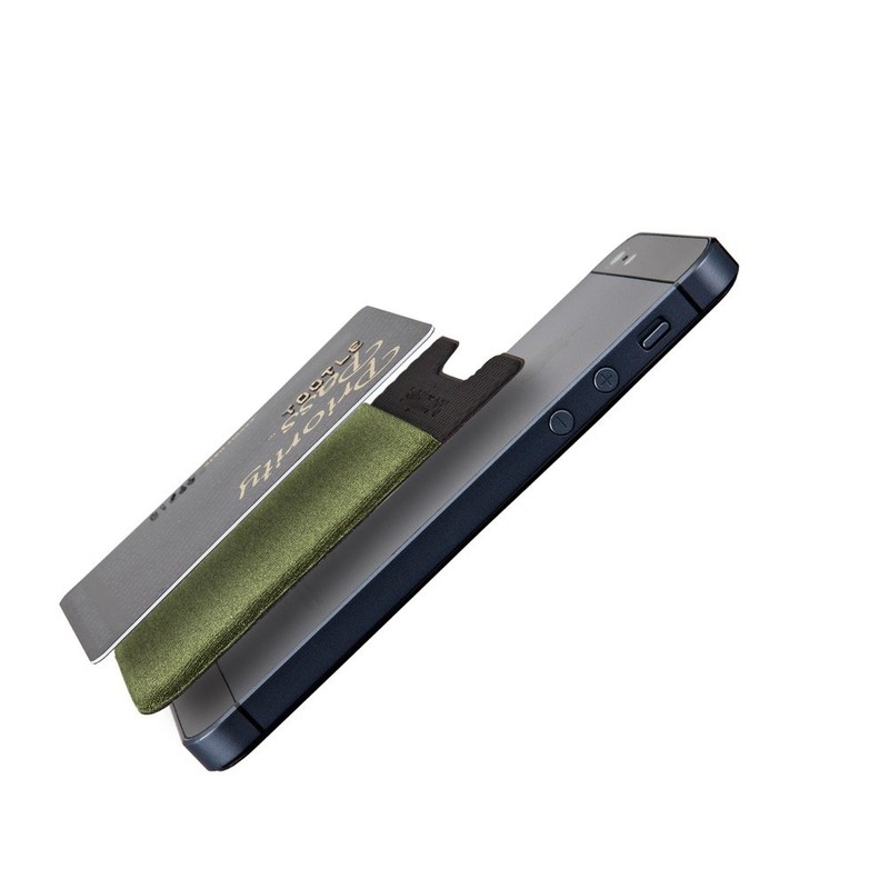 Sinjimoru Pocketbook Type Card Holder, Back Adherent Card Storage Case,