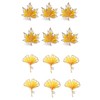12Packs Luxury Flower Maple Leave Pins (12)