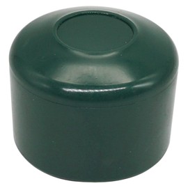 SKIR'CO RAL 6005 Fence Post Caps Round 40 mm Green Plastic Caps for Round Fence Posts Fence Post Covers Moss Green (Pack of 6)