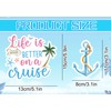 JarThenaAMCS Nautical Cruise Door Magnets Summer Beach Refrigerator Magnets Anchor