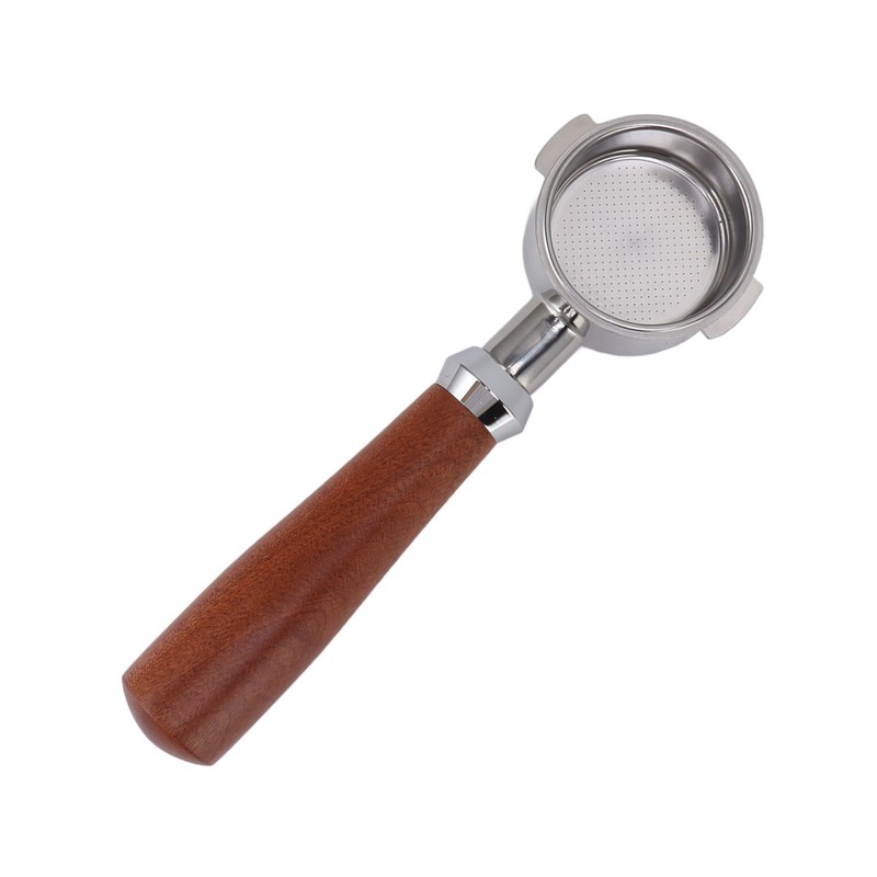 51mm Bottomless Portafilter 2 Ears Stainless Steel Basket and Redwood
