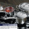 Cooks Standard Kitchen Cookware Sets Stainless Steel, Professional Pots and
