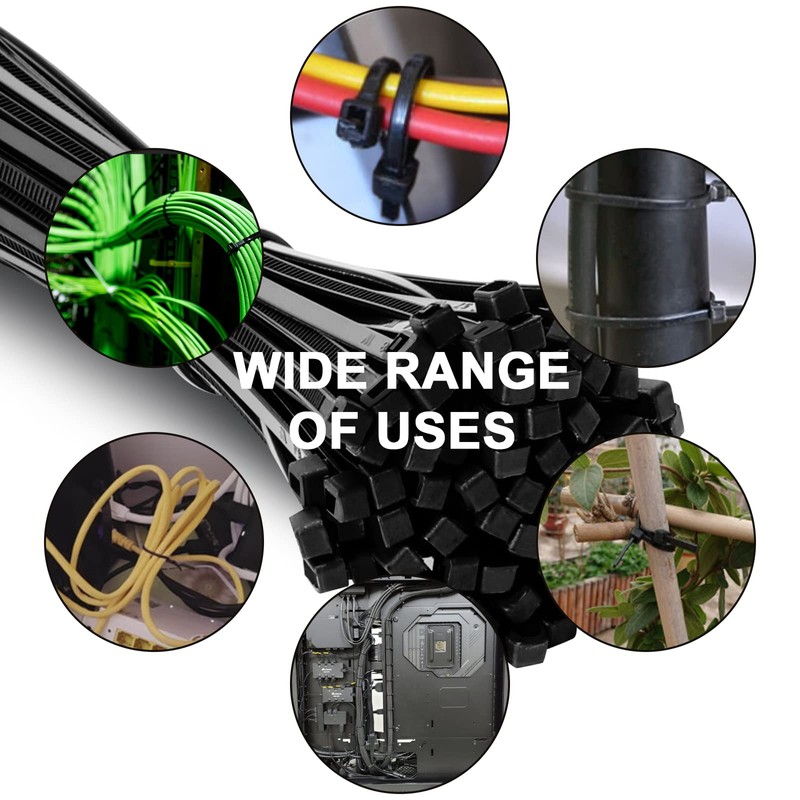 Vinabo Pack of 110 Cable Ties 2.5 x 200 mm,