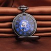 Unendlich U Men's Roman Numerals Scale Pocket Watch with Necklace