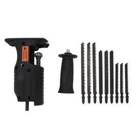 Yunseity Reciprocating Saw Adapter, Drill Saw Attachment, with 9 Replacement Saw Blade, Electric Drill Tools for Wood Pipe Cutting, YUNSEITYCGAW045VP1