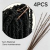 4 PCS Black Artificial Yarn Amaranthus for Decor