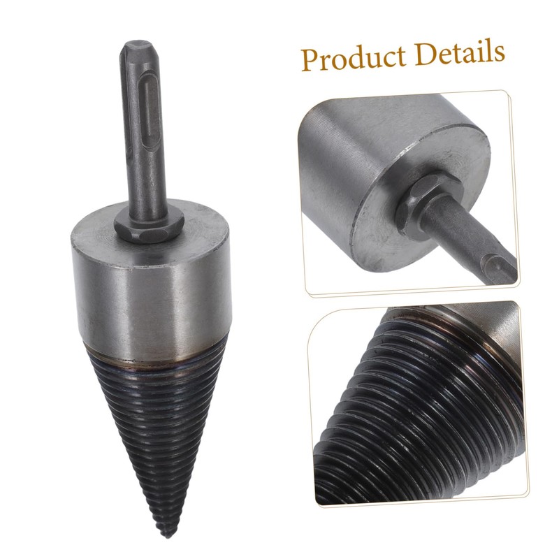 ULTECHNOVO Firewood Drill Bit Wood Splitter Efficient Splitting Tool for