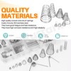 Rustark 148Pcs 15 Sizes Stainless Steel Conical Spring Compression Springs