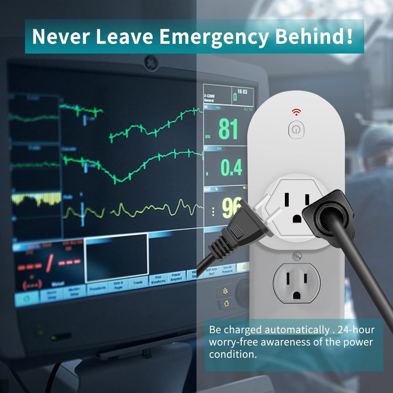 Briidea Power Failure Alarm with LED Indicator & 80dB Siren,