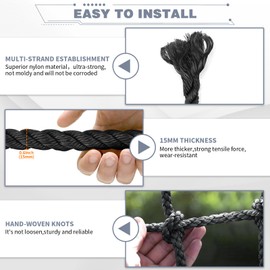 Tongmo Climbing Cargo Net, 5×5ft Spider Climbing Net for Kids, for Playground,Tree House, Backyard, Decoration, Indoor & Outdoor