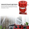 Industrial Motor Alarm Bell Red Color Steel Mini Horn Sound