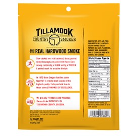 Tillamook Country Smoker Smoked Sausages, Original, Zero Sugar, Gluten Free, 4 Ounce (Pack of 12)