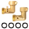Xiny Tool 90 Degree Garden Hose Adapter with Shut Off