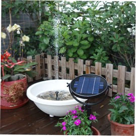 Decdeal 9V 3.5W Solar Panel Solar Powered Fountain Submersible Brushless Water Pump Kit for Bird Bath Pond Pull 190L/H 170cm Lift