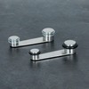 EVI Herrajes Doorstop with Swivel Retainer, for Door Thickness up
