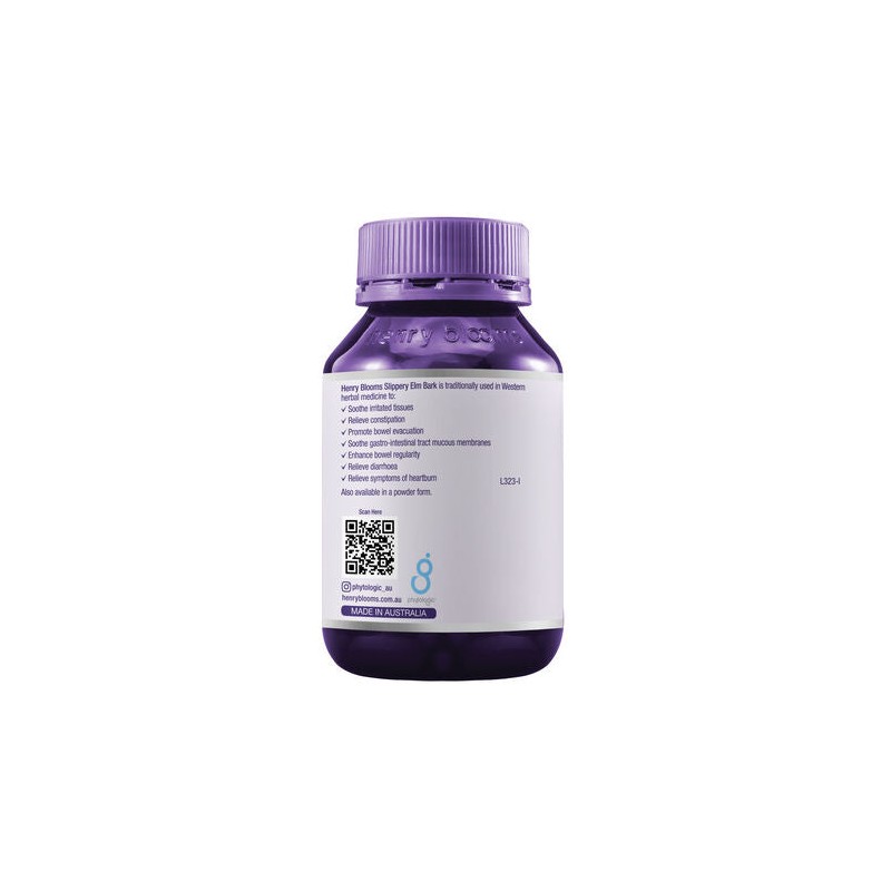 Henry Blooms Slippery Elm 375Mg 120 Vegetarian Capsules