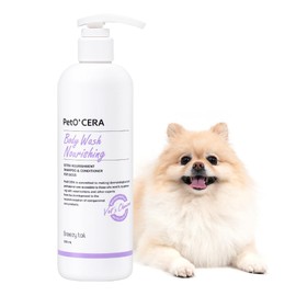PetO’Cera Dog Shampoo Nourishing, All-in-One Dog Shampoo and Conditioner, Strengthens Skin Barrier, Itch Relief, Moisturizing, Vet Approved, Hypoallergenic, Korean Pet Skin Care (16.9 fl oz/500ml)