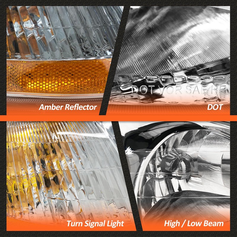 AXLAHA Headlight Assembly for 1996 1997 1998 Honda Civic EK