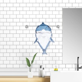 Animal Funny Themed Hanging Hand Towels for Bathroom & Kitchen – Soft Decorative Face Washcloths with 10 Cute Designs