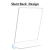 MaxGear Acrylic Sign Holder, 5 X 7 inches Clear Plastic