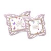 Laura Ashley 4x4 Lavender Resin Butterfly Picture Frame with Dotted