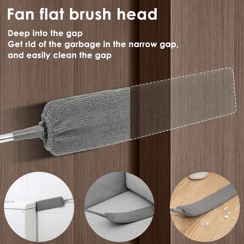 Gap Dust Cleaner Retractable Microfiber Gap Dust Brush Flexible Long