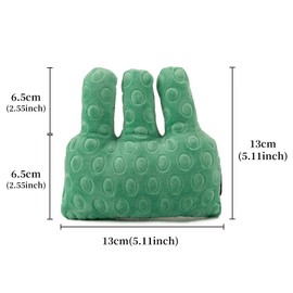 Hand Contracture Cushion Finger Separator Protector Aid For Skin Breakdown Palm Grip Hand With Elastic Band Orthosis Anti Stick Rehabilitation Training For Elderly Bedridden Patient Healthy Care Tool (Green)