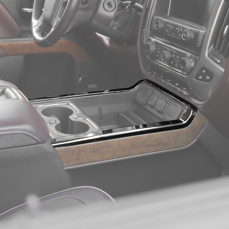 RT-TCZ for Chevy Silverado Chrome Center Console Trim Frame Cover
