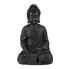 Relaxdays Sitting Buddha Figurine, 18 cm, Decorative Ornament for Living