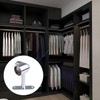 2PCS Silver 90° 25mm Clothes Rail Flange Seat, Space-Saving Corner