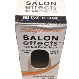 Sally Hansen Salon Effects Real Nail Polish Strips 16 Strips, 802 Take The Stage