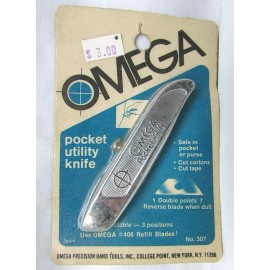 OMEGA Rare Vintage Omega Retractable Pocket Utility Knife NOS New No. 307